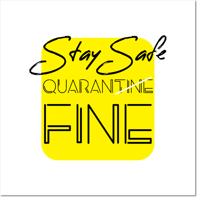 QUARANTINE T-SHIRT DESIGN Wall Art by HAIFAHARIS